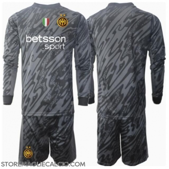 Inter Milan Portiere Maglia Gara Terza Repliche 2024-25 Bambino Maniche Lunghe